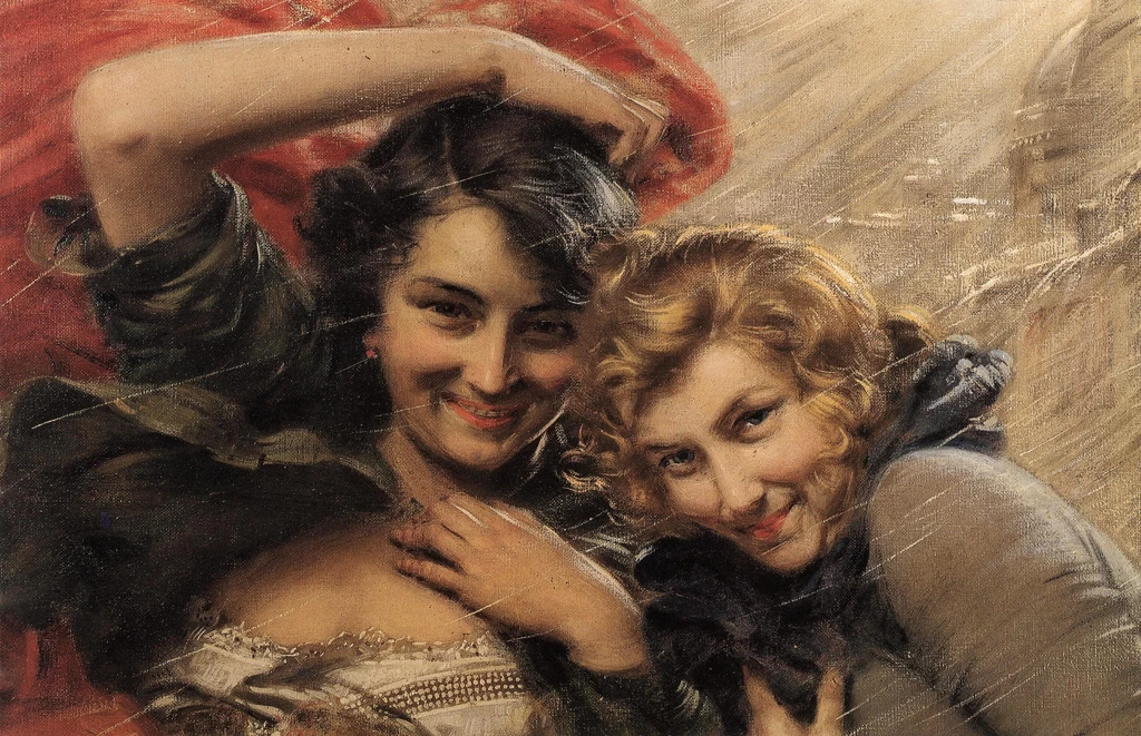 Giornata di pioggia, 1919 - Modena, dettaglio